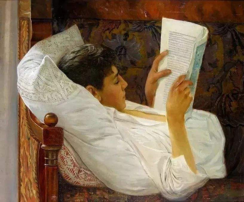 大维.斯米杰尔斯基-youny man reading